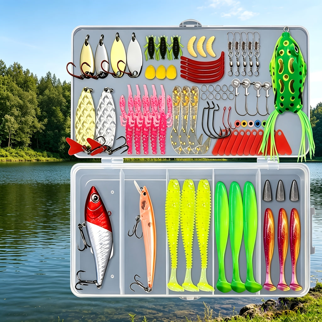 Bass Tackle Kit – Angler-Focused Outdoor Design – 82pcs 93pcs 32pcs 43pcs 165pcs 110pcs 252pcs 361pcs Fishing – Versatile Water-Ready Design for US Anglers