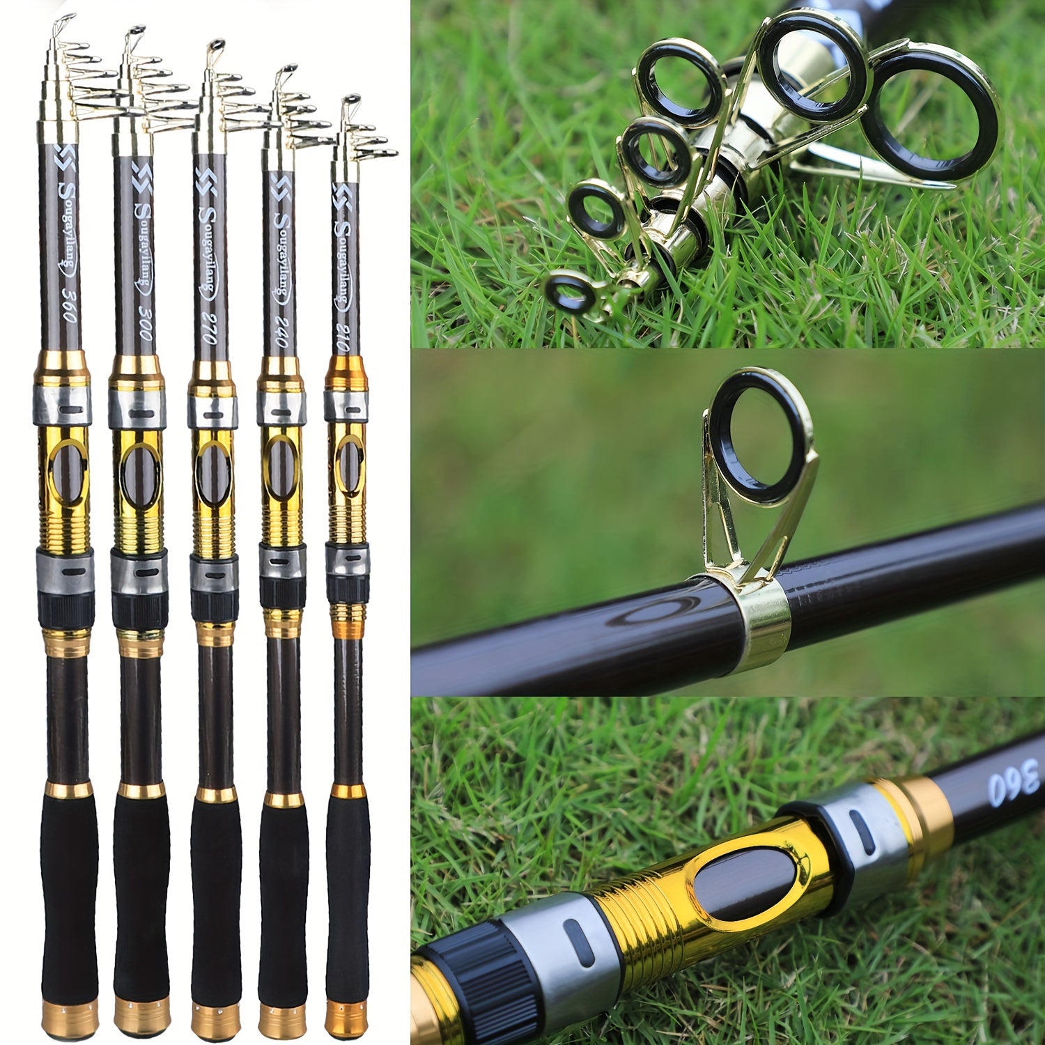Casting Fishing Rod – Carbon Fiber, Portable – Sougayilang Telescopic Rock Fishing Rod Spinning Carp Feeder Carbon – Reliable Angler Setup for US Anglers