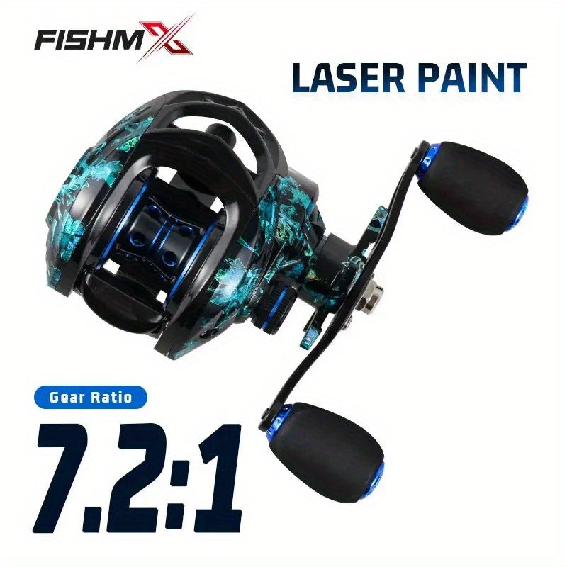 Freshwater Fishing Reel – Saltwater, Bass – Fishmx High Speed Baitcast Reel 7. 2 Ratio Dual Magnetic – Compact Tackle Solution for US Anglers