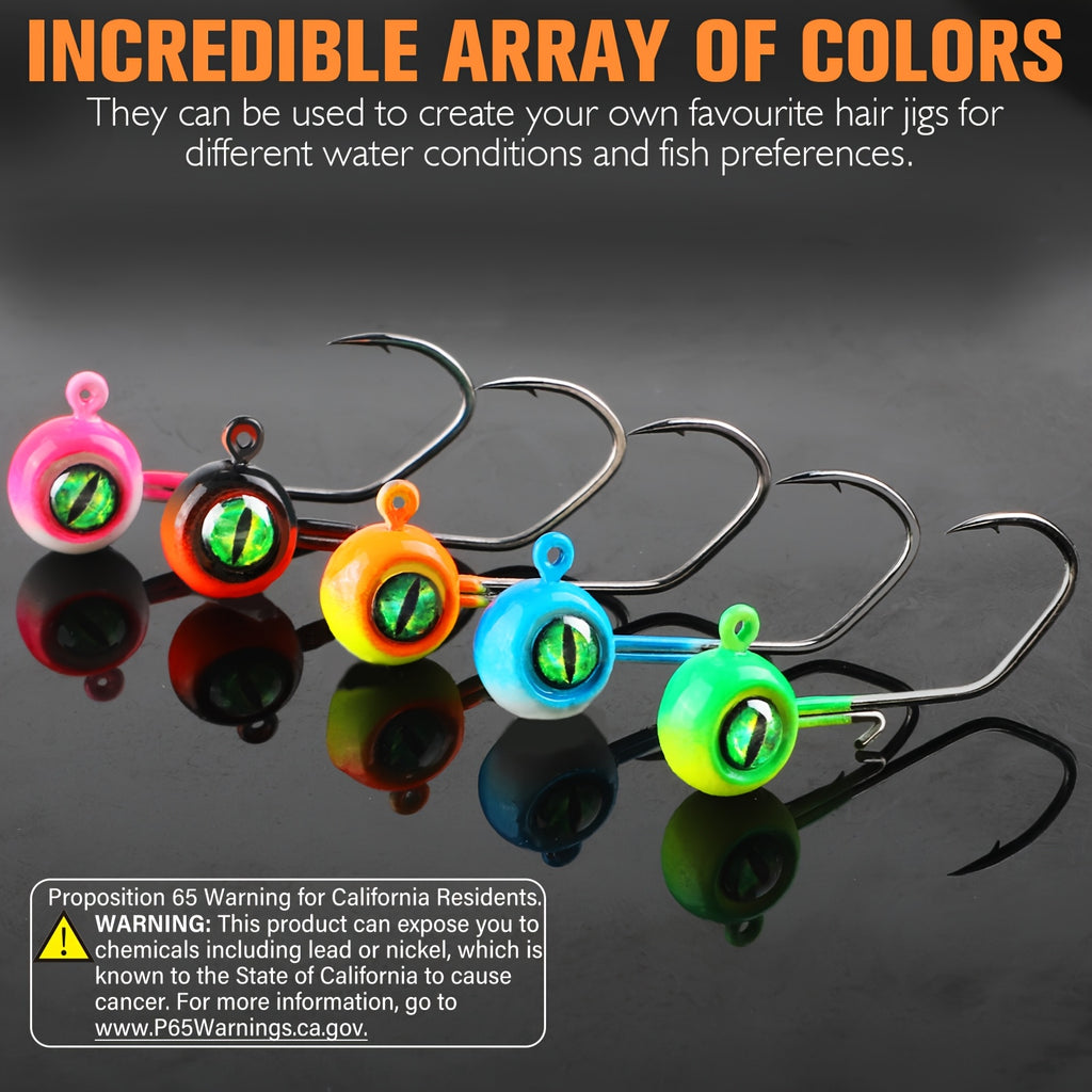 Fishing Lures – Bass, Crappie – Dovesun 50pcs Crappie Jig Heads Fishing Hooks Swimbait Head – Angler-Focused Outdoor Design for US Anglers