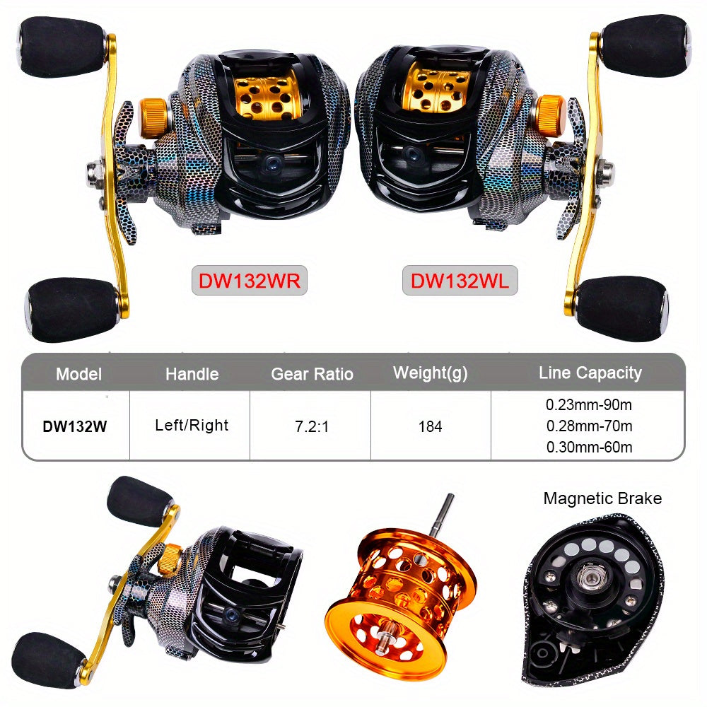 Freshwater Fishing Reel – Freshwater – Left Right Hand Casting Reel Compact Fishing Accessory Durable – Reliable Angler Setup for US Anglers