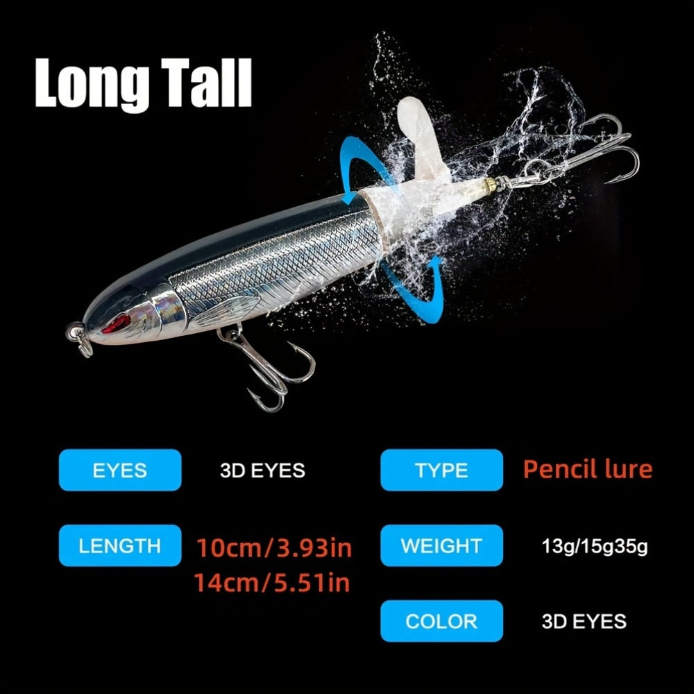 Artificial Fishing Lures – Saltwater, Freshwater, Bass – Pack Surface Fishing Lures Artificial Popper Hard Bait Crankbait – Compact Tackle Solution for US Anglers