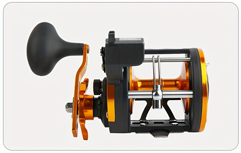 Freshwater Fishing Reel – Saltwater, Offshore – Billings Trolling Drum Fishing Reel Featuring Line Counter 1bb – Compact Tackle Solution for US Anglers