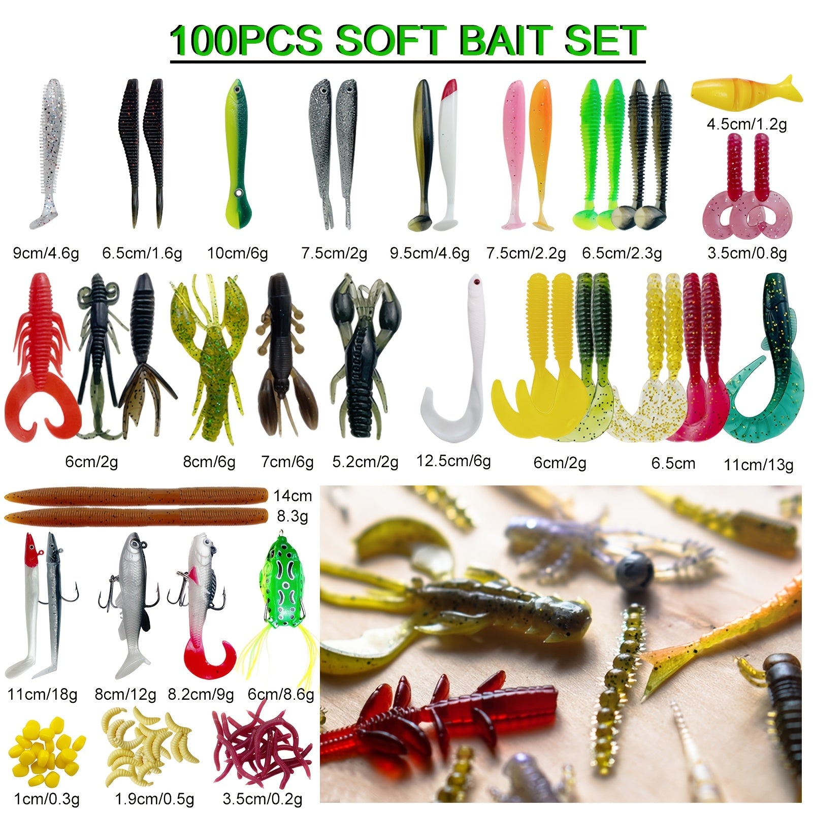 Fishing Gear Backpack – Saltwater, Freshwater – 346pcs Fishing Lures Kit Tackle Box Included Minnow Crankbaits – Compact Tackle Solution for US Anglers