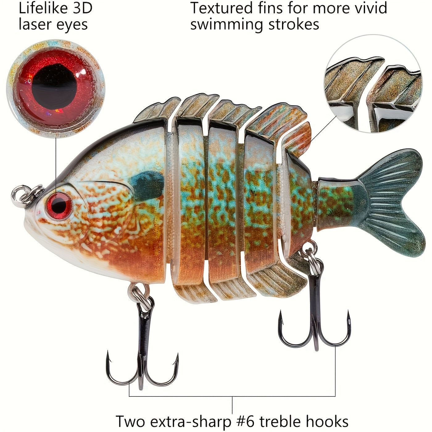 Artificial Fishing Lures – Saltwater, Freshwater, Lifelike Action – Pack Swimpanfish Multi Joint Saltwater Fishing Lures Realistic Hard – Reliable Angler Setup for US Anglers