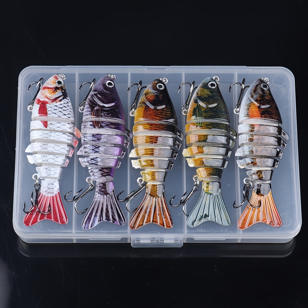 Fishing Tackle Kit – Saltwater, Freshwater, Bass, Trout – Fishing Lures Featuring Multiple Joints Designed Both Freshwater Saltwater – Angler-Focused Outdoor Design for US Anglers