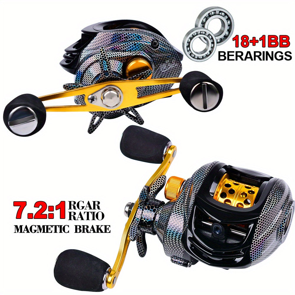 Freshwater Fishing Reel – Freshwater – Left Right Hand Casting Reel Compact Fishing Accessory Durable – Reliable Angler Setup for US Anglers