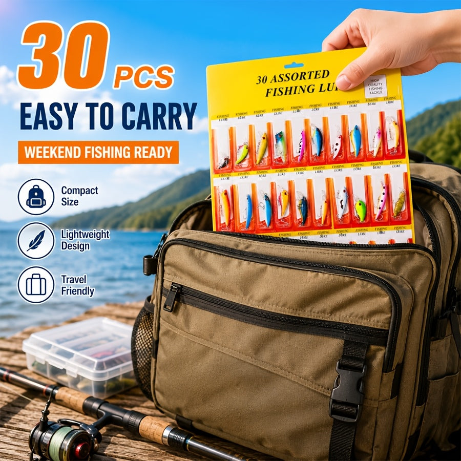 Fishing Tackle Kit – Freshwater – 30pcs Fishing Bait 1. 18 Inch Ounce Sinking Type Eyes – Angler-Focused Outdoor Design for US Anglers