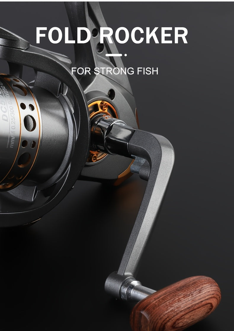 Fishing Reel – Saltwater, Freshwater – Aluminum Alloy Metal 5. 2 Gear Ratio 1000 7000 Series – Practical Gear for Every Cast for US Anglers