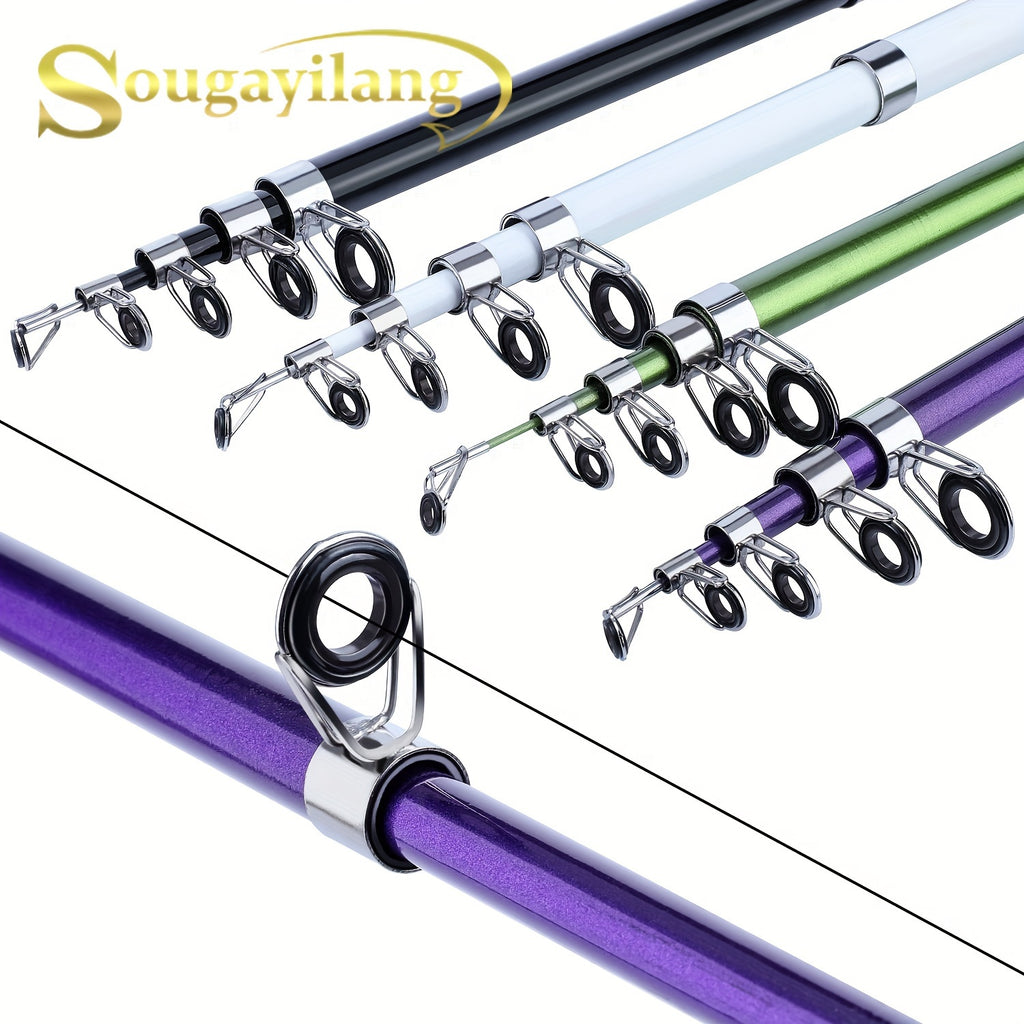 Angler Fishing Rod – Portable, Bass – Sougayilang Telescopic Fishing Rods 70. 87 129. 92 Inch Glass Fiber – Dependable Freshwater & Saltwater Use for US Anglers