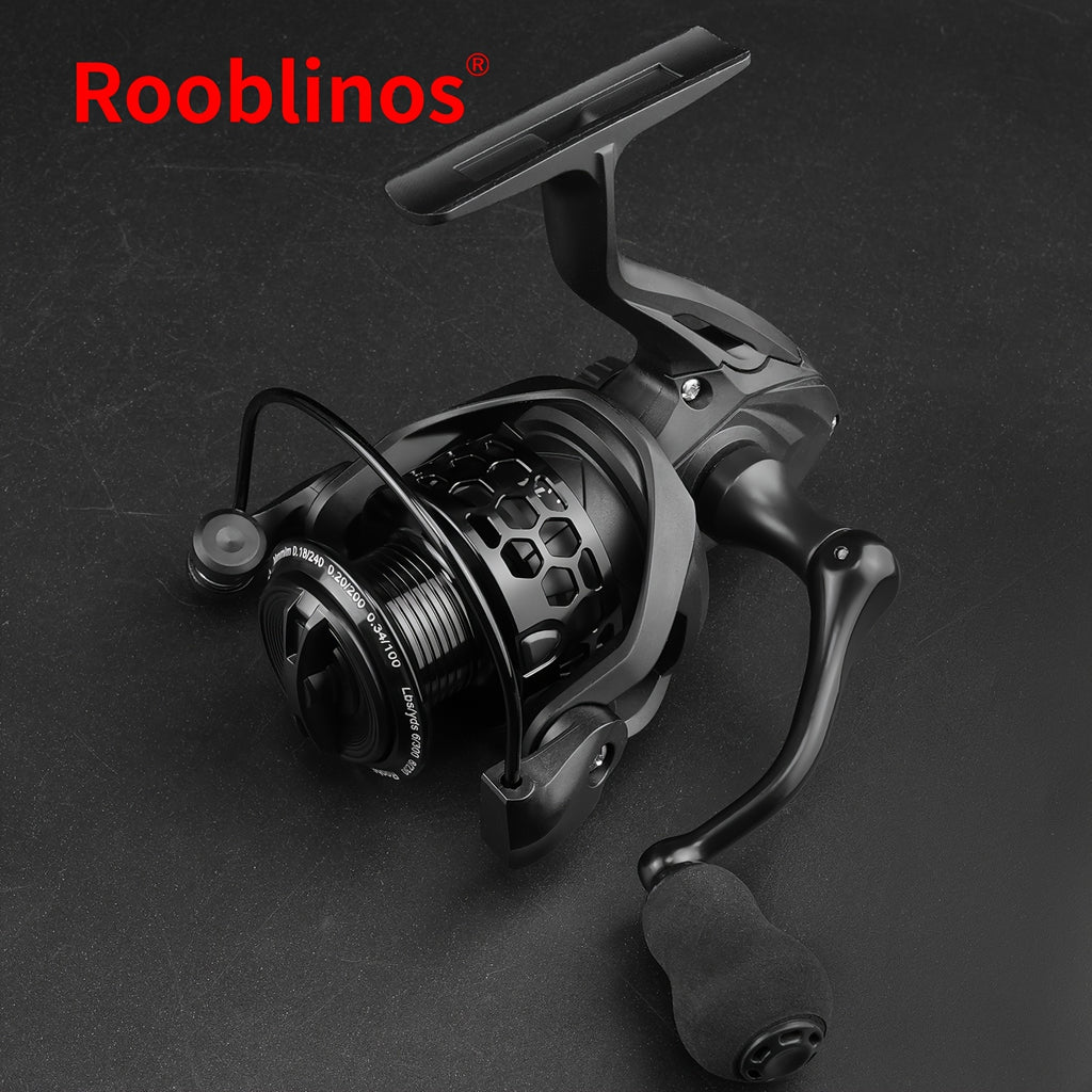 Freshwater Fishing Reel – Saltwater, Freshwater, Lightweight, Bass – Rooblinos Spinning Fishing Reel 5. 2 Gear Ratio Metal Body – Reliable Angler Setup for US Anglers