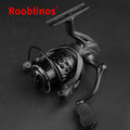 Freshwater Fishing Reel – Saltwater, Freshwater, Lightweight, Bass – Rooblinos Spinning Fishing Reel 5. 2 Gear Ratio Metal Body – Reliable Angler Setup for US Anglers