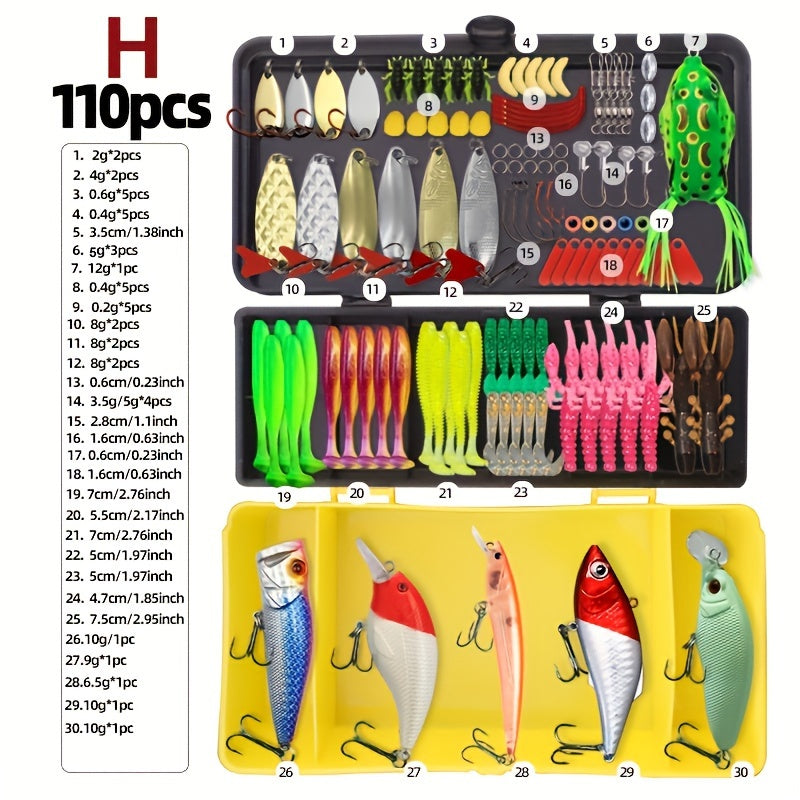 Bass Tackle Kit – Angler-Focused Outdoor Design – 82pcs 93pcs 32pcs 43pcs 165pcs 110pcs 252pcs 361pcs Fishing – Versatile Water-Ready Design for US Anglers