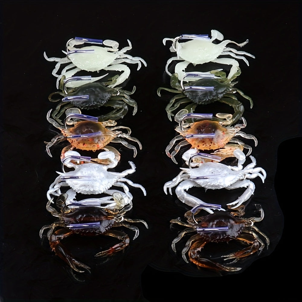 Fishing Gear Backpack – Saltwater – 10pcs Soft Crab Fishing Lures Realistic Artificial Bait Sharp – Reliable Angler Setup for US Anglers