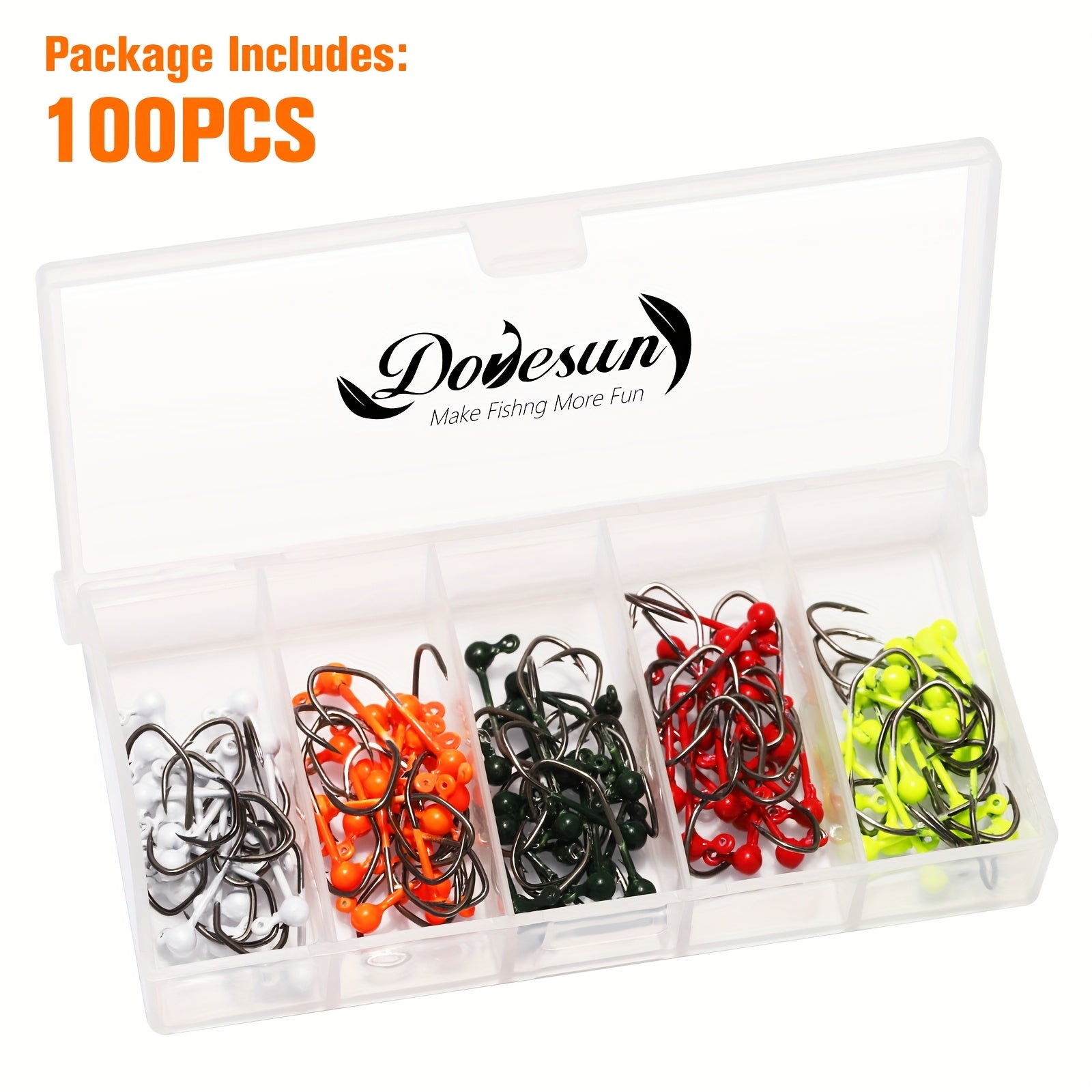 Fishing Lure Kit – Crappie – Dovesun 100pcs Fly Tying Jigs Kit Jig Heads Fishing – Field-Ready Performance for US Anglers