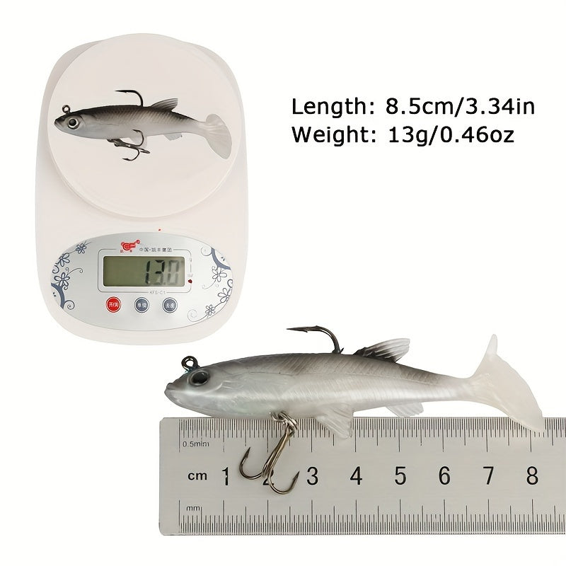 Bass Fishing Lures – Saltwater, Freshwater – 5pcs Realistic Soft Fishing Lures 3. 15 Inch Lifelike Swimbait – Field-Ready Performance for US Anglers