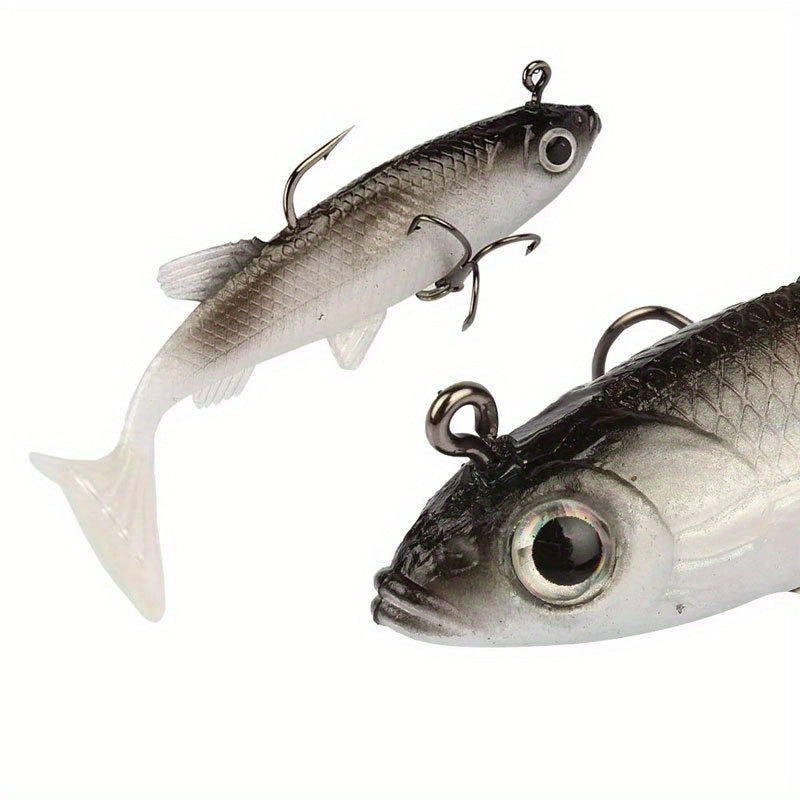 Bass Fishing Lures – Saltwater, Freshwater – 5pcs Realistic Soft Fishing Lures 3. 15 Inch Lifelike Swimbait – Field-Ready Performance for US Anglers