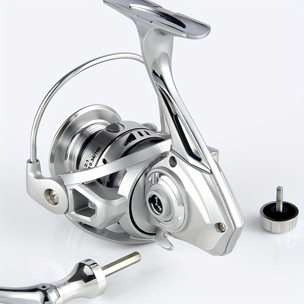 Saltwater Fishing Reel – Angler-Focused Outdoor Design – High Performance Fishing Reel 1000 7000 Full Metal Ambidextrous – Versatile Water-Ready Design for US Anglers