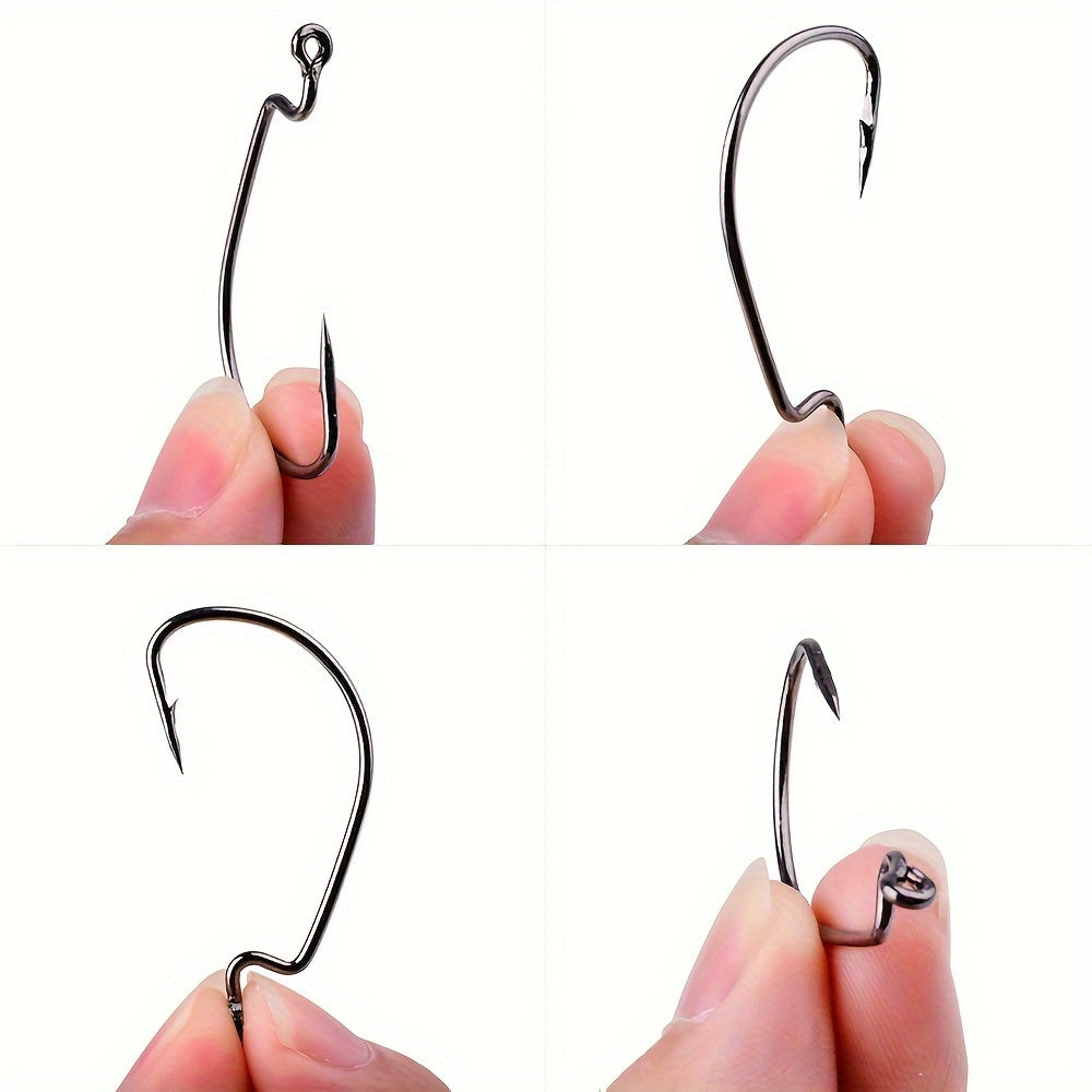 Fishing Rod Storage Bag – Carbon Fiber, Saltwater, Freshwater, Portable – 50pcs High Carbon Steel Barbed Fishing Hooks Durable Hooked – Field-Ready Performance for US Anglers