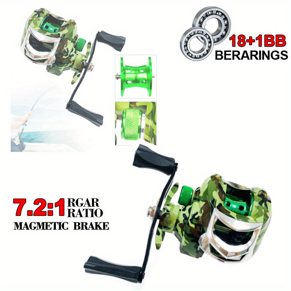 Angler Fishing Reel – Saltwater, Freshwater – Powerful Drag Bearing Explorer Life Double Handed Adaptive Casting – Built for Weekend Anglers for US Anglers