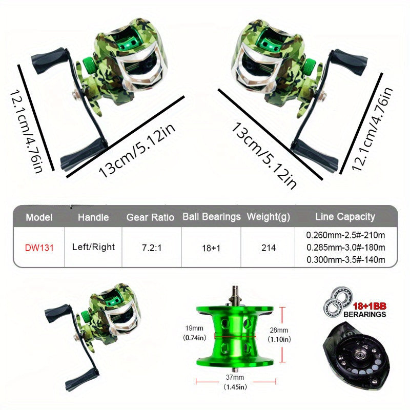 Angler Fishing Reel – Saltwater, Freshwater – Powerful Drag Bearing Explorer Life Double Handed Adaptive Casting – Built for Weekend Anglers for US Anglers