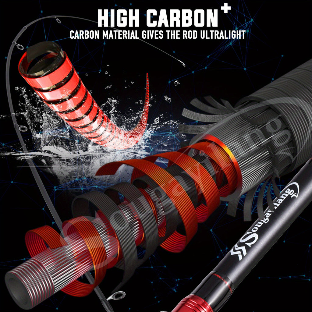 Carbon Fishing Rod – Carbon Fiber – Fishing Rod Sections Casting Spinning High Carbon Fiber Powerful – Field-Ready Performance for US Anglers