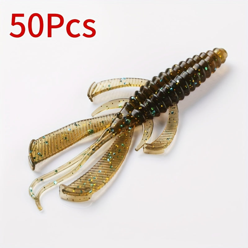 Bass Tackle Kit – Bass – 20pcs 30pcs 50pcs Amacure Fisch Shrimp Shaped Soft Baits – Dependable Freshwater & Saltwater Use for US Anglers