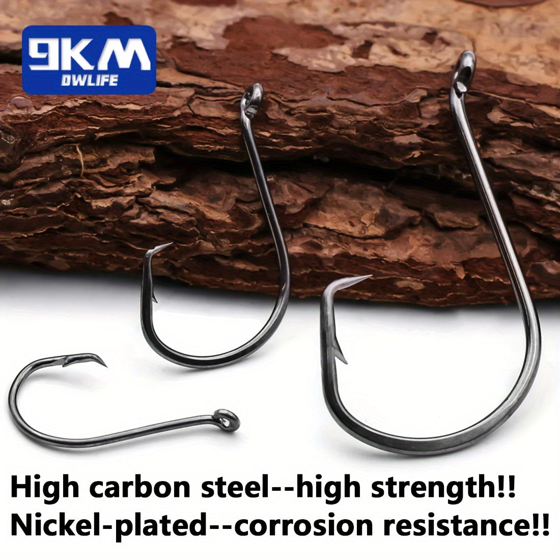 Artificial Fishing Lures – Saltwater, Bass – 9km 50pcs Circle Fishing Hooks Offset Carp Live Bait – Reliable Angler Setup for US Anglers
