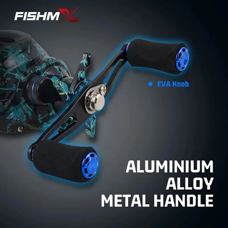 Freshwater Fishing Reel – Saltwater, Bass – Fishmx High Speed Baitcast Reel 7. 2 Ratio Dual Magnetic – Compact Tackle Solution for US Anglers
