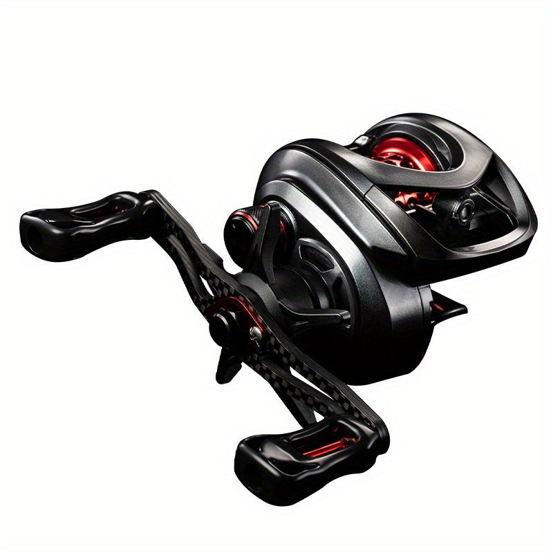 Artificial Fishing Lures – Dependable Freshwater & Saltwater Use – Metal Spool Fishing Reel Black Red High Speed Ratio – Reliable Angler Setup for US Anglers