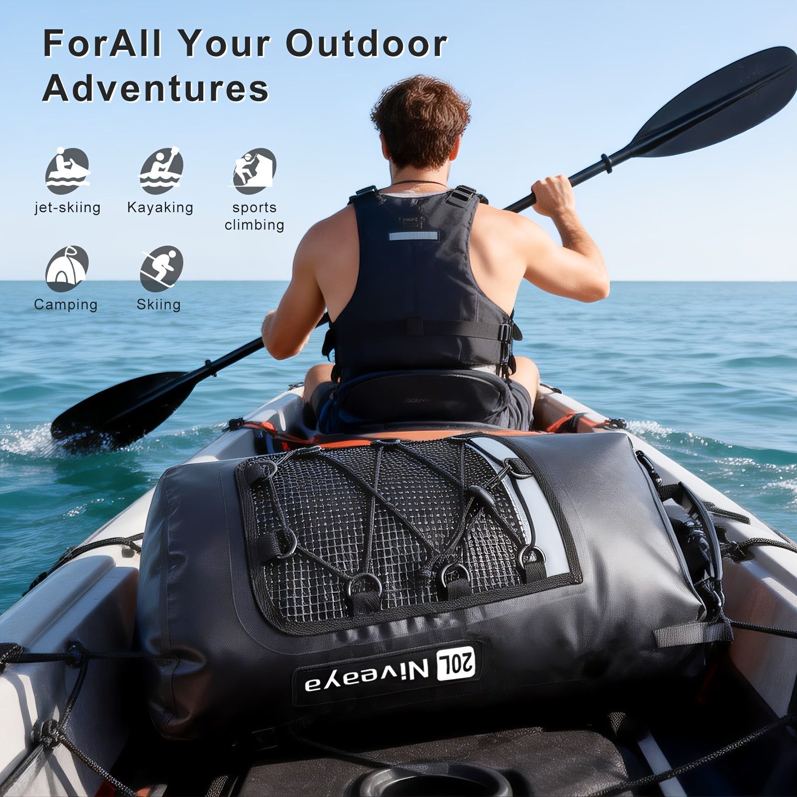 Fishing Gear Backpack – Portable – Rynapac 1pc Bag 1. 32 Gal 2. 64 5. 28 7. 93 10. 57 – Reliable Angler Setup for US Anglers, Freshwater and Saltwater Fishing Equipment