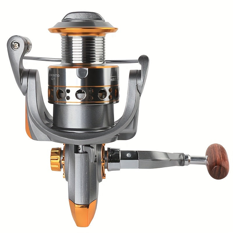 Fishing Reel – Saltwater, Freshwater – Aluminum Alloy Metal 5. 2 Gear Ratio 1000 7000 Series – Practical Gear for Every Cast for US Anglers