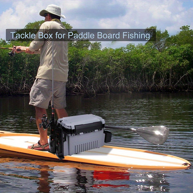 Fishing Rod – Field-Ready Performance – Multifunctional Fishing Tackle Box Extra Large Gray Black Rod – Practical Gear for Every Cast for US Anglers