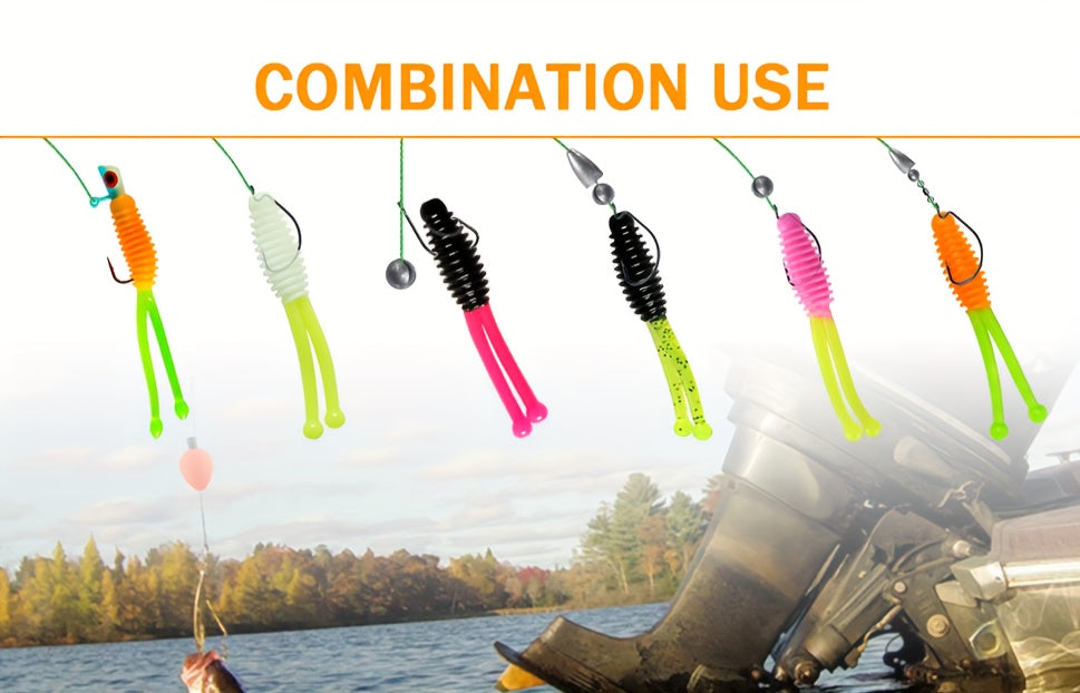 Fishing Lures – Bass, Trout, Crappie – 228pcs Crappie Lures Kit Soft Plastic Paddle Tail Tube – Practical Gear for Every Cast for US Anglers