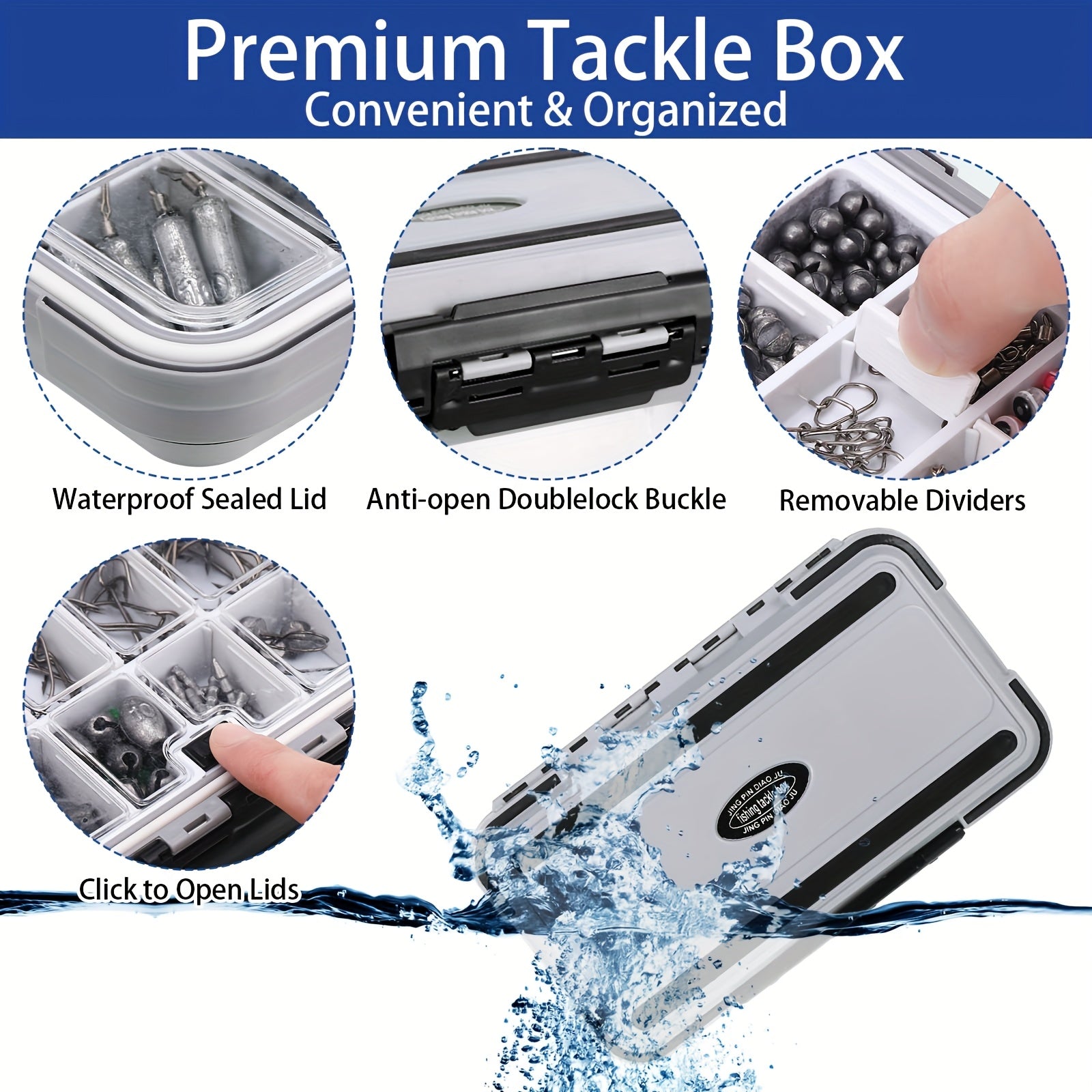 Fishing Tackle Storage – Angler-Focused Outdoor Design – 482pcs Fishing Accessories Kits Adults Backpack Tackle Box Included – Versatile Water-Ready Design for US Anglers