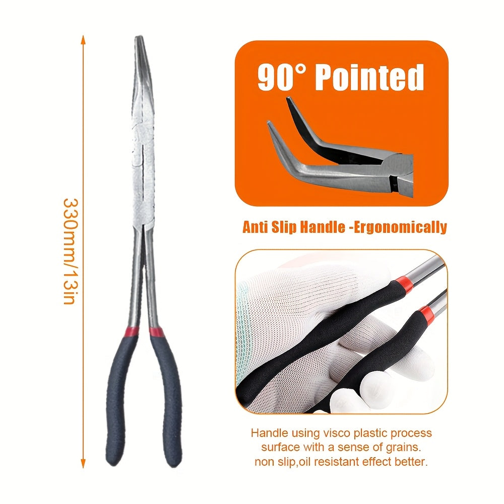 Angler Outdoor Accessory – Compact Tackle Solution – Inch Dual Joint Needle Nose Pliers High Quality Steel – Field-Ready Performance for US Anglers