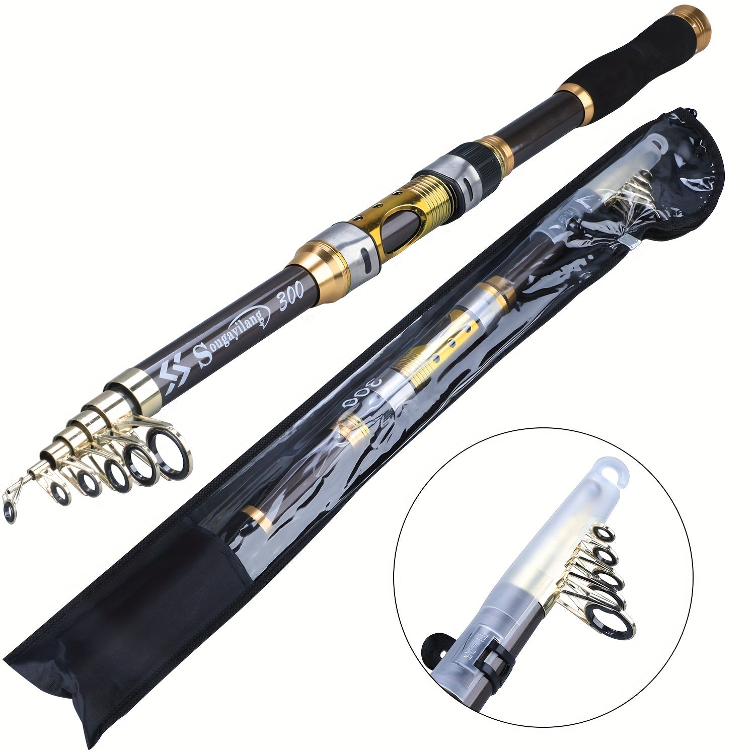 Casting Fishing Rod – Carbon Fiber, Portable – Sougayilang Telescopic Rock Fishing Rod Spinning Carp Feeder Carbon – Reliable Angler Setup for US Anglers