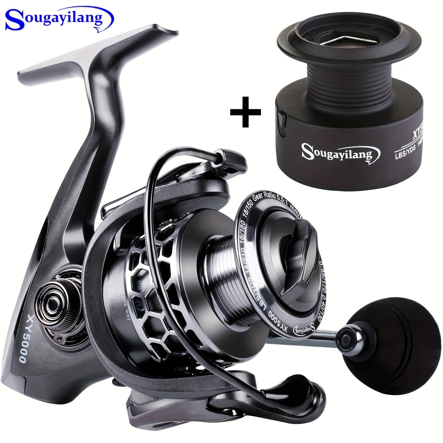 Angler Fishing Reel – Lightweight – Sougayilang Fishing Reel 1bb 5. 5 Lightweight Ultra Aluminum Spinning – Built for Weekend Anglers for US Anglers