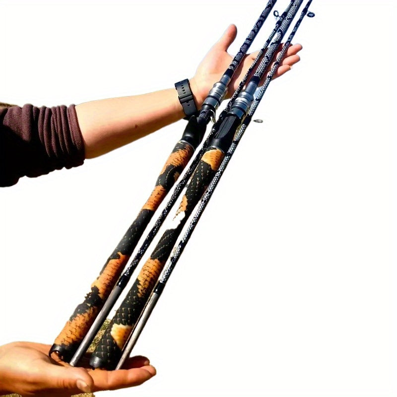 Angler Fishing Rod – Carbon Fiber, Saltwater, Freshwater – Tone Carbon Fiber Long Casting Rod Spinning 82. 67 Inches – Dependable Freshwater & Saltwater Use for US Anglers