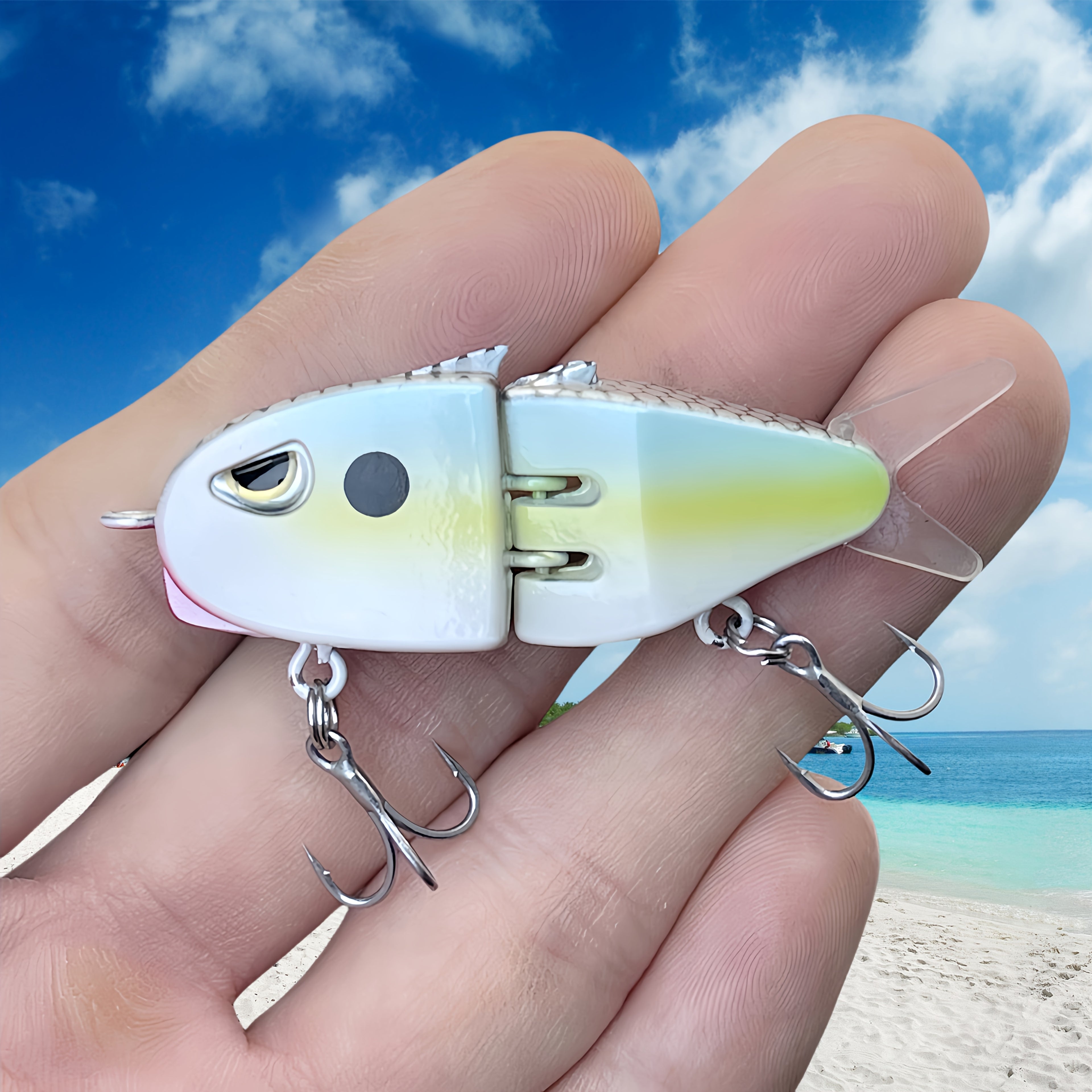 Bass Fishing Lures – Saltwater, Freshwater, Lifelike Action, Bass – 1pc Glide Bait 2. 36 6. 5 Multi Jointed Swimbait Fishing – Built for Weekend Anglers for US Anglers