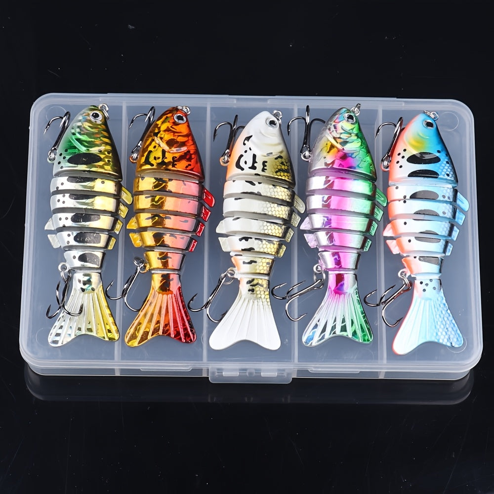 Fishing Tackle Kit – Saltwater, Freshwater, Bass, Trout – Fishing Lures Featuring Multiple Joints Designed Both Freshwater Saltwater – Angler-Focused Outdoor Design for US Anglers