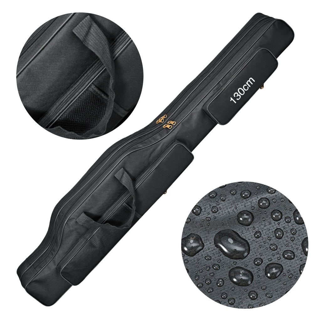 Fishing Rod – Water-Ready, Portable, Large Capacity – Fish Tackle Rod Holdall Bag Waterproof Oxford 51. 18 Inch – Practical Gear for Every Cast for US Anglers