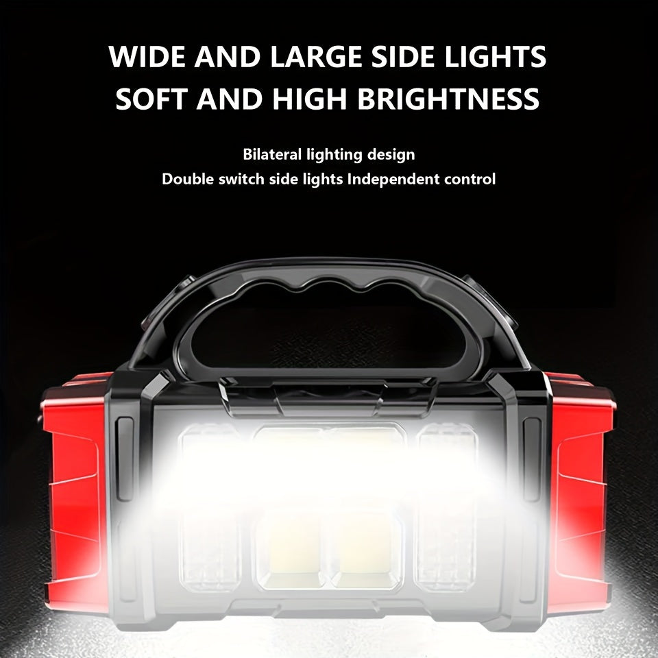 Angler Outdoor Accessory – Water-Ready, Portable, Rechargeable – Solar USB Rechargeable LED Lantern Flashlight 1800mah Nickel Battery – Field-Ready Performance for US Anglers