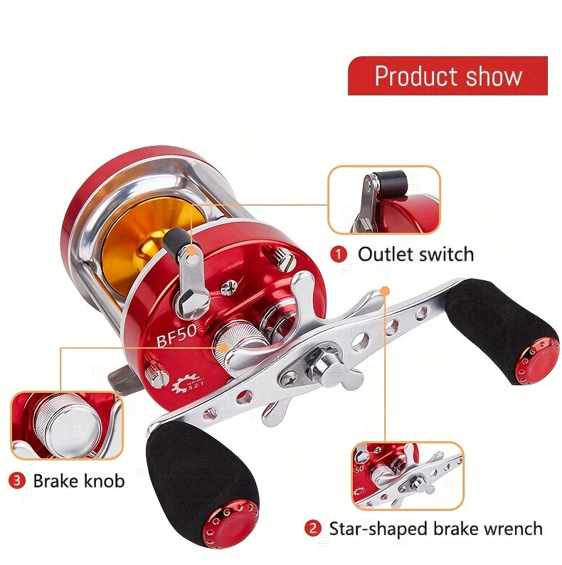 Saltwater Fishing Reel – Saltwater, Offshore – Billings Ambidextrous Baitcasting Reel Trolling 1bb 5. 2 4. 2 Gear – Versatile Water-Ready Design for US Anglers