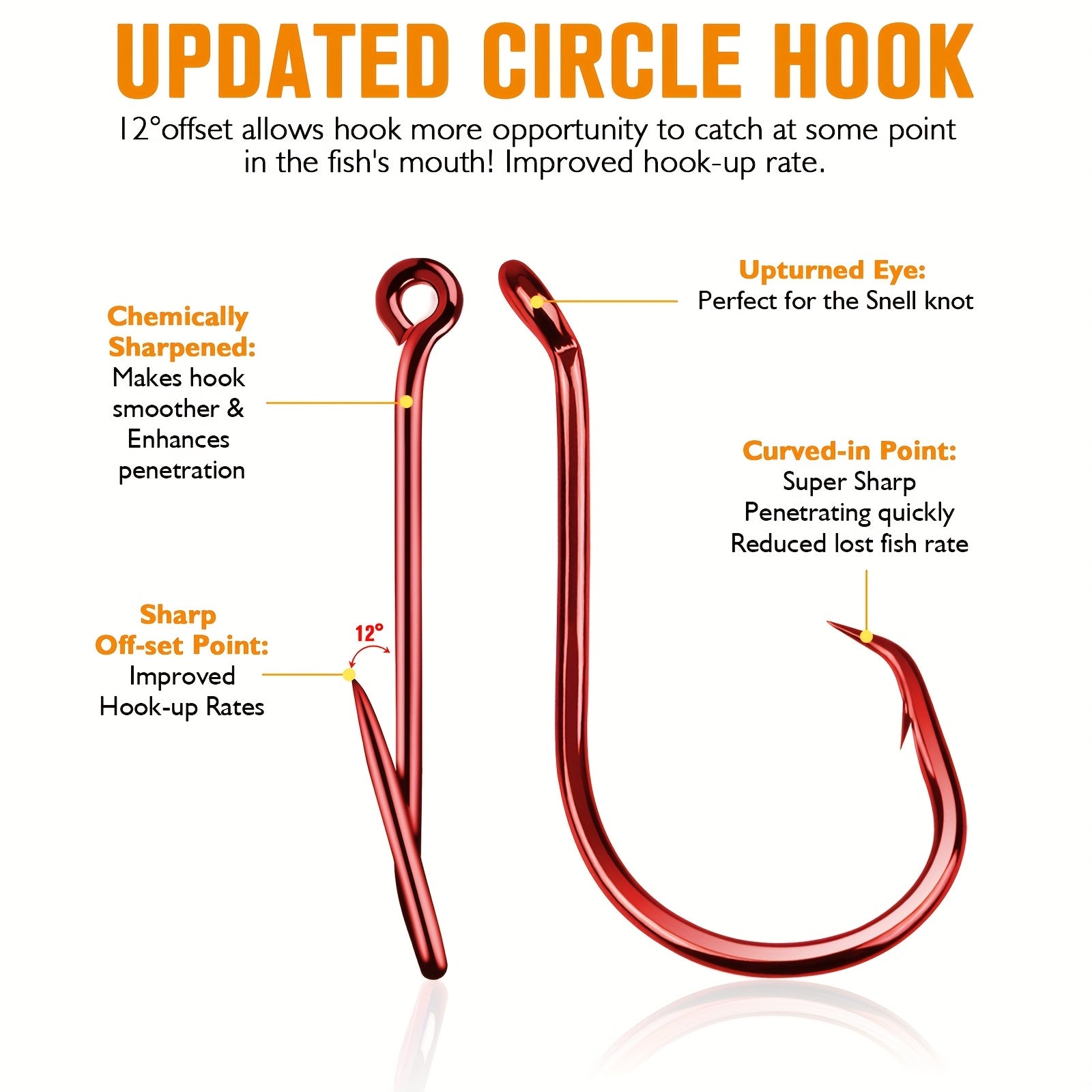 Outdoor Fishing Accessory – Carbon Fiber, Saltwater, Freshwater – 100pcs Catfish Hooks Dovesun Offset Octopus Circle High Carbon – Versatile Water-Ready Design for US Anglers
