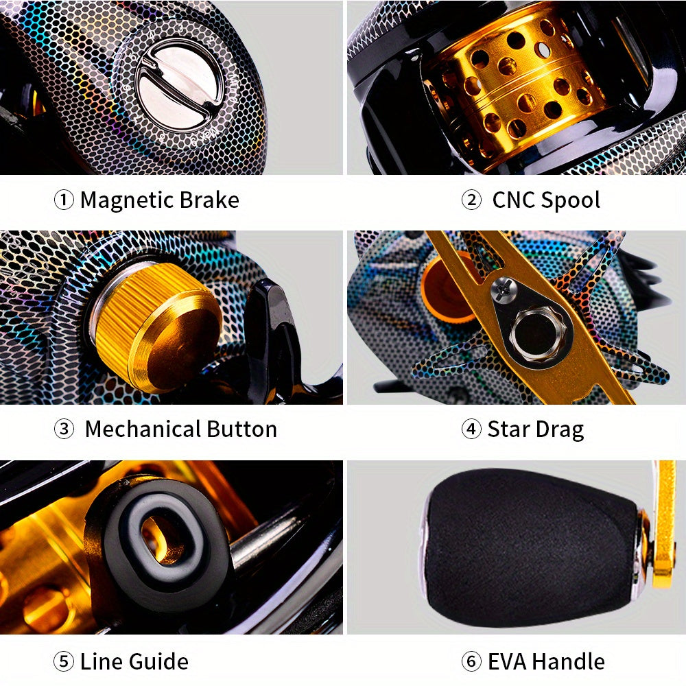 Freshwater Fishing Reel – Freshwater – Left Right Hand Casting Reel Compact Fishing Accessory Durable – Reliable Angler Setup for US Anglers