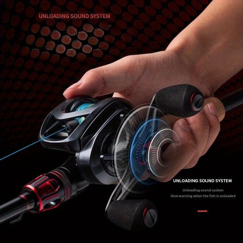 Artificial Fishing Lures – Dependable Freshwater & Saltwater Use – Metal Spool Fishing Reel Black Red High Speed Ratio – Reliable Angler Setup for US Anglers