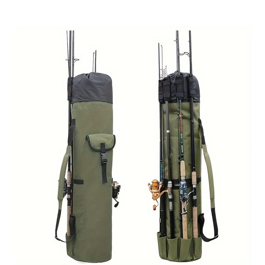 Carbon Fishing Rod – Large Capacity – Green Fishing Rod Bag Durable Folding Gear Handbag Multifunctional – Built for Weekend Anglers for US Anglers