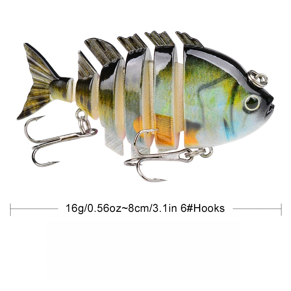 Artificial Fishing Lures – Saltwater, Freshwater, Lifelike Action – Pack Swimpanfish Multi Joint Saltwater Fishing Lures Realistic Hard – Reliable Angler Setup for US Anglers