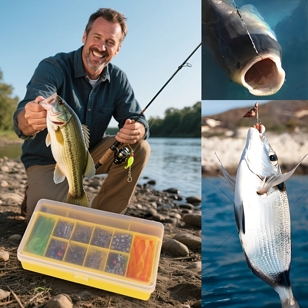 Fishing Tackle Bag – Freshwater, Bass, Trout – 106 188 361pcs Fishing Lures Kit Freshwater Bait Tackle – Angler-Focused Outdoor Design for US Anglers